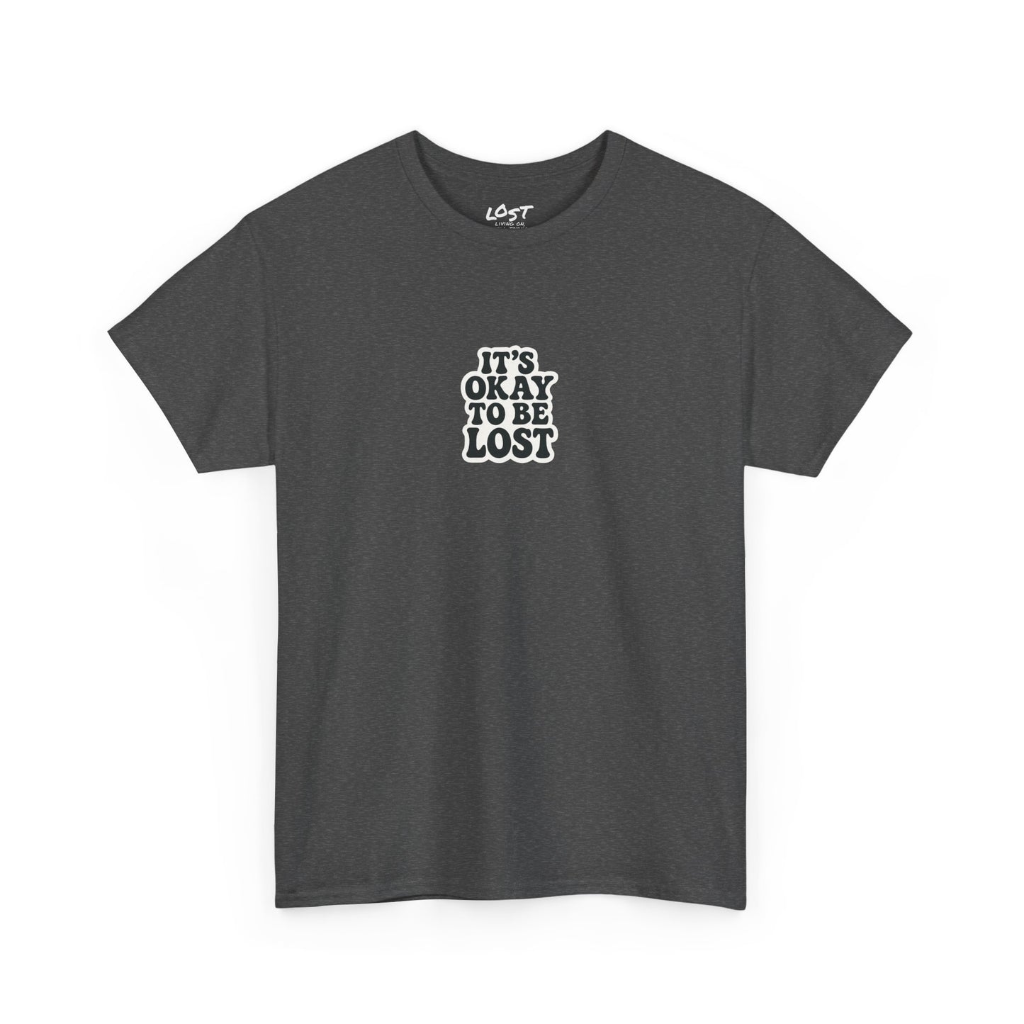 It’s Okay to Be Lost Tee – Black Heather