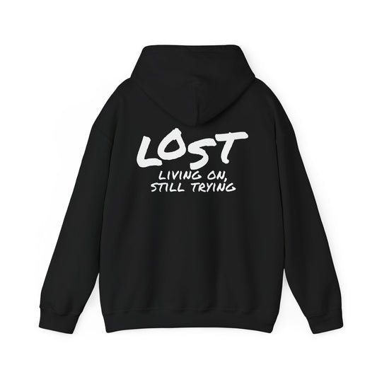 Living On Still Trying Hoodie – Black
